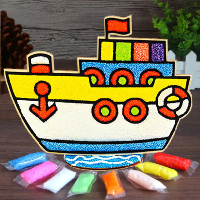 Wood Snowflake Clay Painting Mio Painting