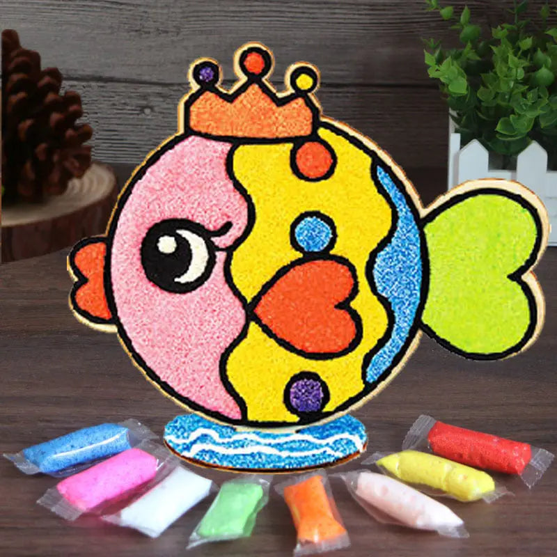 Wood Snowflake Clay Painting Mio Painting