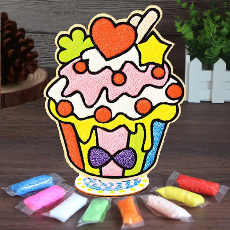 Wood Snowflake Clay Painting Mio Painting