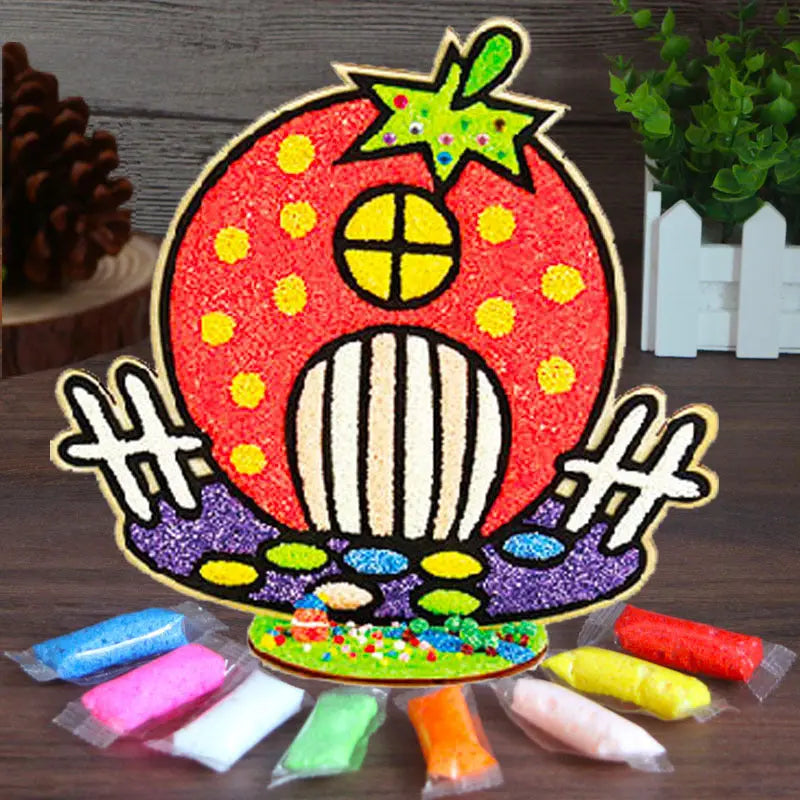 Wood Snowflake Clay Painting Mio Painting