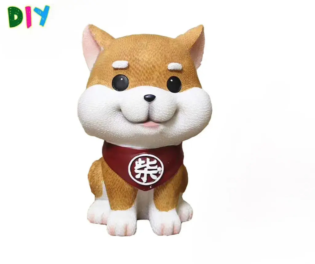 DIY Coloring, Soft Vinyl Figure White Mio Painting