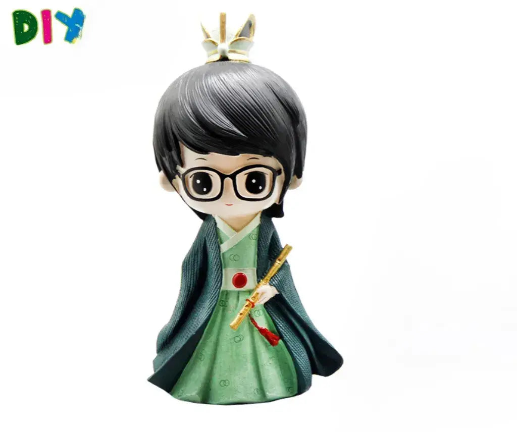 DIY Coloring, Soft Vinyl Figure White Mio Painting