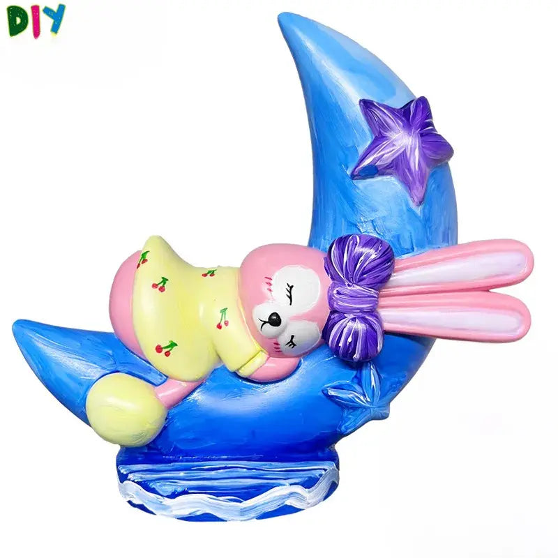 DIY Coloring, Soft Vinyl Figure White Mio Painting