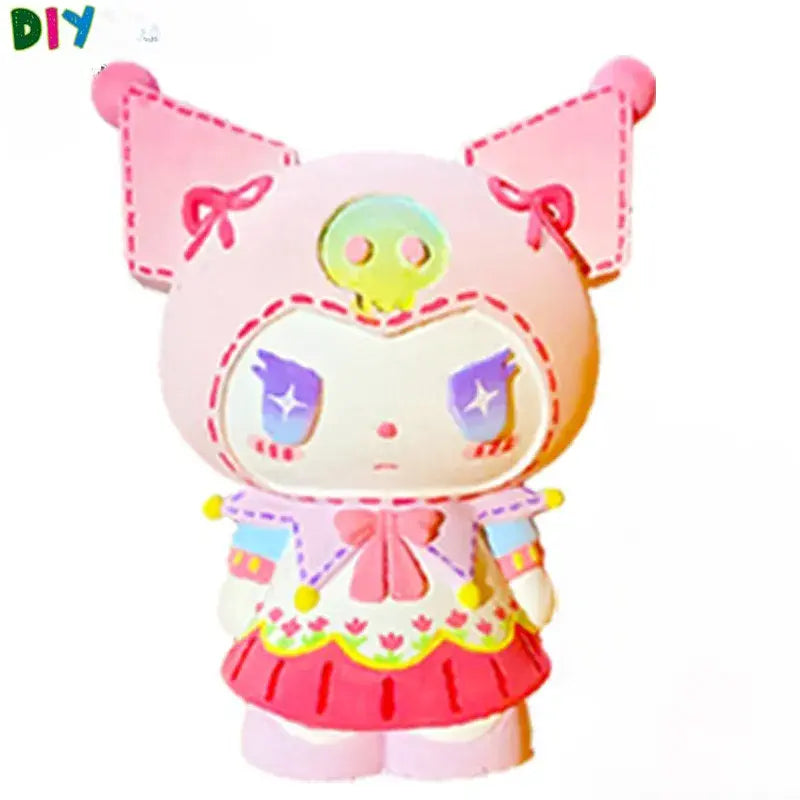 DIY Coloring, Soft Vinyl Figure White Mio Painting