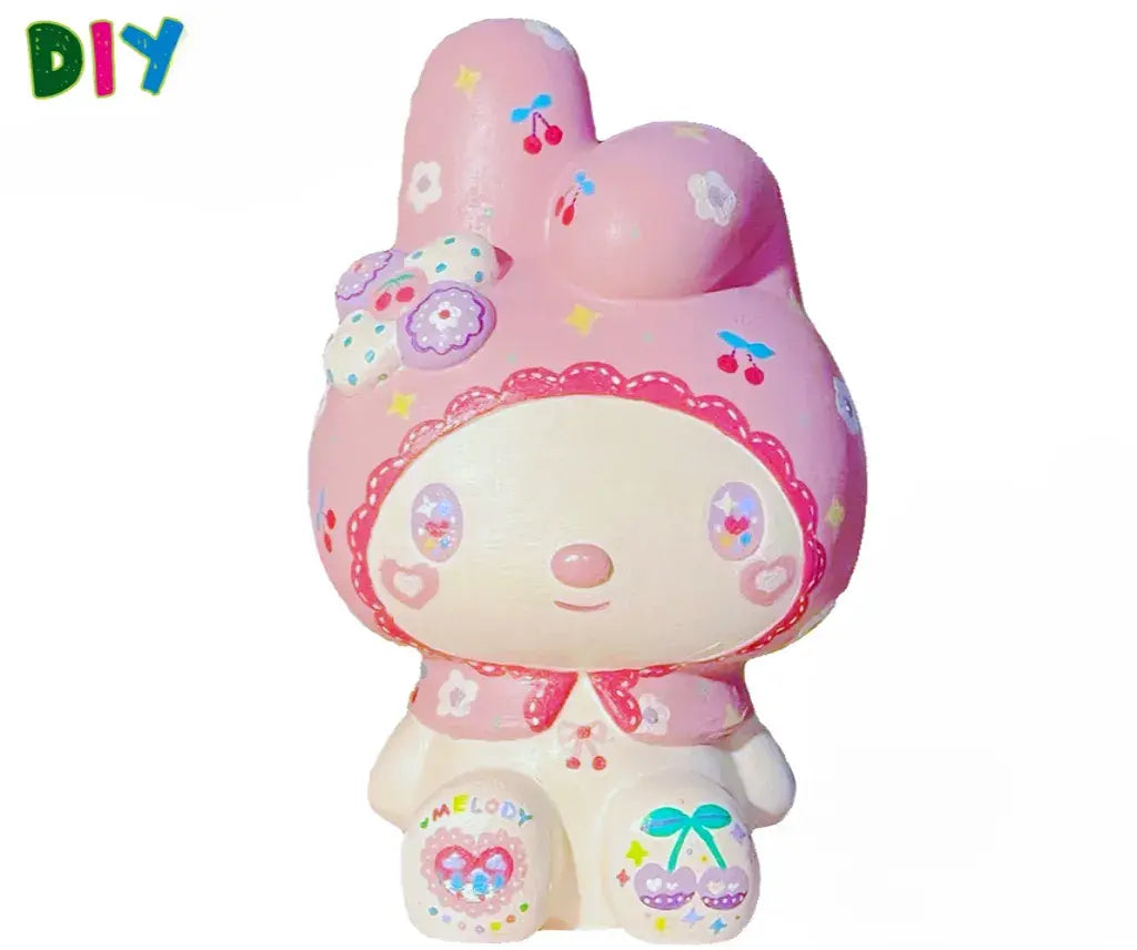 DIY Coloring, Soft Vinyl Figure White Mio Painting