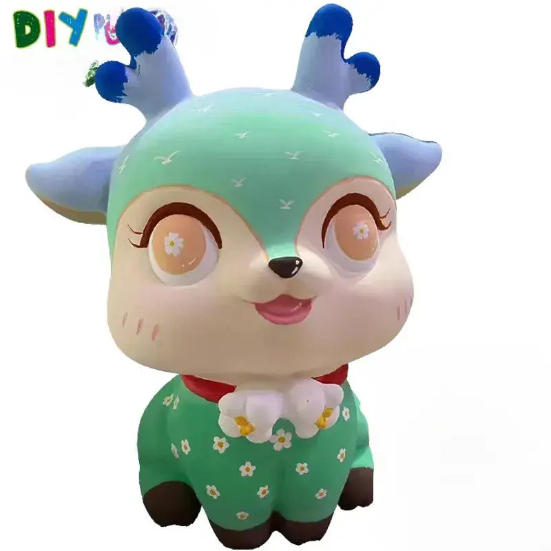 DIY Coloring, Soft Vinyl Figure White Mio Painting