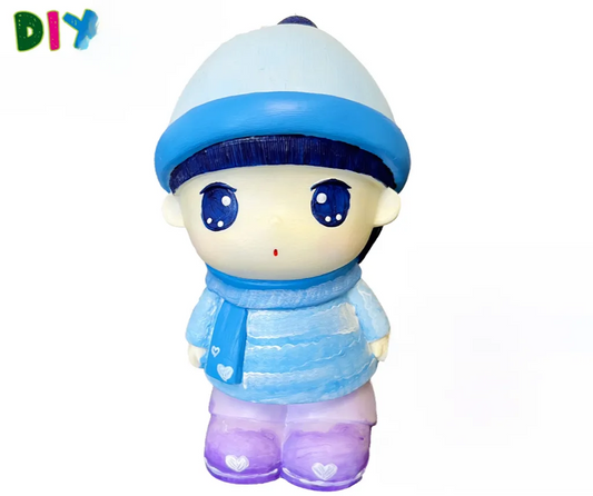 DIY Coloring, Soft Vinyl Figure White