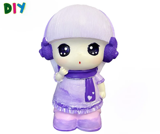 DIY Coloring, Soft Vinyl Figure White